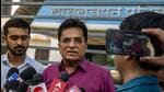The FIR against Kirit and Neil Somaiya was registered by the Trombay police in April 2022, during the term of the previous Maha Vikas Aghadi (MVA) government. According to the complainant Baban Bhosle, a retired serviceman, the duo misappropriated <span class='webrupee'>₹</span>57 crore collected from the public in the name of saving INS Vikrant, the Navy’s first aircraft carrier which was later dismantled (Satish Bate/HT PHOTO) The FIR against Kirit and Neil Somaiya was registered by the Trombay police in April 2022, during the term of the previous Maha Vikas Aghadi (MVA) government. According to the complainant Baban Bhosle, a retired serviceman, the duo misappropriated <span class='webrupee'>₹</span>57 crore collected from the public in the name of saving INS Vikrant, the Navy’s first aircraft carrier which was later dismantled (Satish Bate/HT PHOTO)