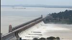 The chain of a crust gate of theTungabhadra dam broke, leading to the release of huge amount of water, on Sunday. (PTI) The chain of a crust gate of theTungabhadra dam broke, leading to the release of huge amount of water, on Sunday. (PTI)
