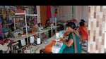 Women busy making Tricolours in Prayagraj. (HT photo) Women busy making Tricolours in Prayagraj. (HT photo)