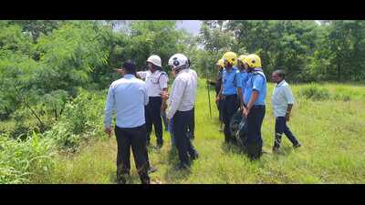 Following the incident, a joint search operation was launched by the Forest department, Fire departments and the RESQ Charitable Trust. (HT PHOTO) Following the incident, a joint search operation was launched by the Forest department, Fire departments and the RESQ Charitable Trust. (HT PHOTO)