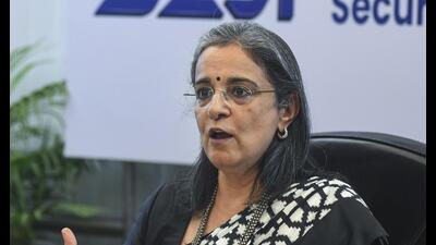 Madhabi Puri Buch denied the allegations saying they were “devoid of any truth”. (PTI) Madhabi Puri Buch denied the allegations saying they were “devoid of any truth”. (PTI)