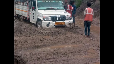 Mandi deputy commissioner Apoorv Devgan said that heavy rains have caused significant disruptions in the district, however, the restoration work on roads closed due to landslides is underway. (HT Photo) Mandi deputy commissioner Apoorv Devgan said that heavy rains have caused significant disruptions in the district, however, the restoration work on roads closed due to landslides is underway. (HT Photo)