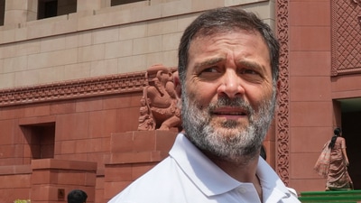 Congress MP Rahul Gandhi during the Monsoon session of Parliament. (PTI) Congress MP Rahul Gandhi during the Monsoon session of Parliament. (PTI)