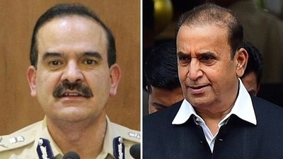Former Mumbai Police Commissioner Param Bir Singh (left) and former Maharashtra home minister Anil Deshmukh. Former Mumbai Police Commissioner Param Bir Singh (left) and former Maharashtra home minister Anil Deshmukh.