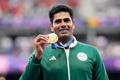 Arshad Nadeem is Pakistan's first-ever Olympic gold medallist in an individual event. (AP) Arshad Nadeem is Pakistan's first-ever Olympic gold medallist in an individual event. (AP)
