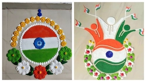 Rangoli is a traditional art that goes great with the theme. (Pinterest) Rangoli is a traditional art that goes great with the theme. (Pinterest)