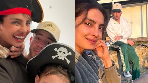 Priyanka with Malti and Nick Priyanka with Malti and Nick