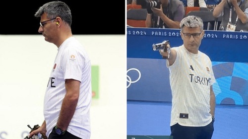 The image shows Turkish shooter Yusuf Dikec, who won a silver medal at the Paris Olympics 2024. (AFP, HT File Photo) The image shows Turkish shooter Yusuf Dikec, who won a silver medal at the Paris Olympics 2024. (AFP, HT File Photo)
