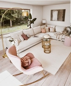 A serene environment in light pastels, Pisces