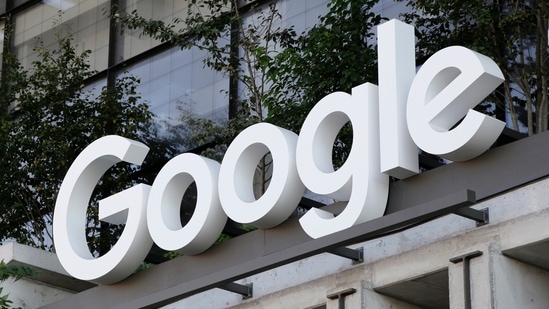 FILE - The Google sign is shown over an entrance to the company's building in New York on Sept. 6, 2023. (AP)