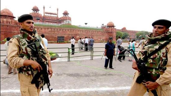 More than 10,000 security personnel will be deployed at Red Fort. (Representative photo/HT Archive)