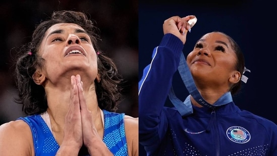 CAS asked Jordan Chiles (right) of USA to return her Paris Olympics bronze medal