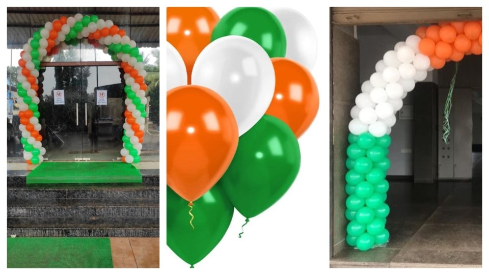 Balloons are traditional decors, but never fail to bring the festive vibe.