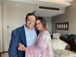 Divya Dutta with brother Rahul Divya Dutta with brother Rahul