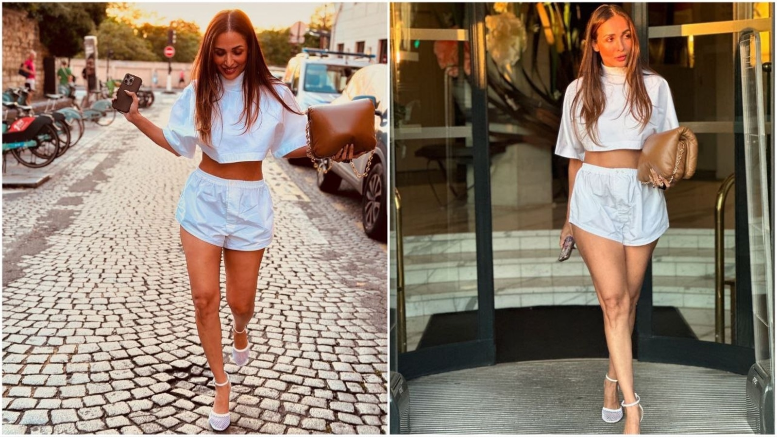 Malaika Arora takes over the streets of Paris in ‘casual bombshell’ look. Her simple white co-ord set is worth ₹1.3 lakh