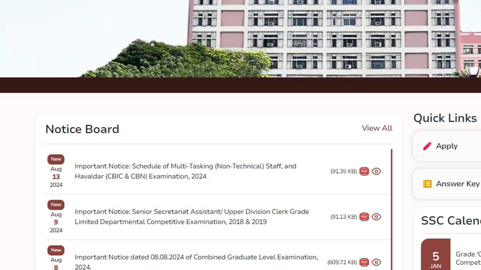 SSC MTS 2024 exam dates released at ssc.gov.in, recruitment exams begin on this date