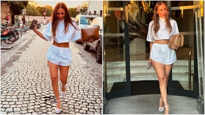 Malaika Arora's trendy all-white co-ord set from her Paris vacation has everyone talking. (Instagram/@malaikaaroraofficial) Malaika Arora's trendy all-white co-ord set from her Paris vacation has everyone talking. (Instagram/@malaikaaroraofficial)
