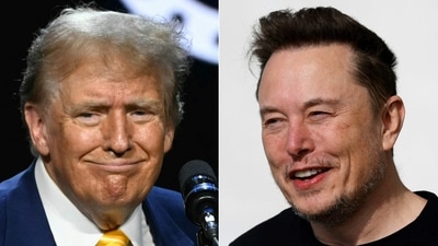Elon Musk interview Donald Trump highlights: Trump congratulates Musk for ‘breaking all records in the book’. (AFP) Elon Musk interview Donald Trump highlights: Trump congratulates Musk for ‘breaking all records in the book’. (AFP)