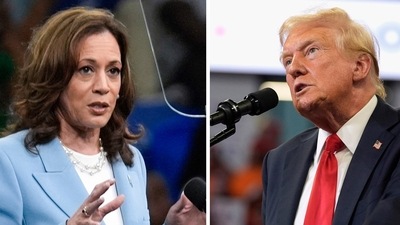 Donald Trump rips Kamala Harris over border crisis, ‘Third-rate phony candidate’ (AP Photo) (AP) Donald Trump rips Kamala Harris over border crisis, ‘Third-rate phony candidate’ (AP Photo) (AP)