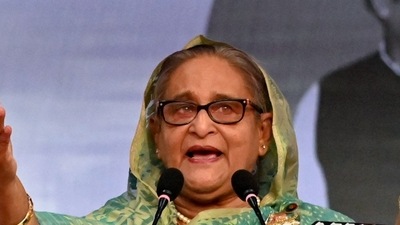 Sheikh Hasina still in India, murder case filed against Bangladesh's ousted PM (AFP) Sheikh Hasina still in India, murder case filed against Bangladesh's ousted PM (AFP)