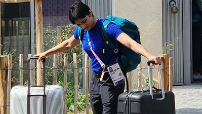 Vinesh Phogat left Paris Olympic Games village on Monday Vinesh Phogat left Paris Olympic Games village on Monday