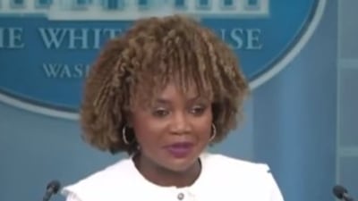 Karine Jean-Pierre was asked to describe a “specific policy” achieved by Kamala Harris during a press conference on Monday (X) Karine Jean-Pierre was asked to describe a “specific policy” achieved by Kamala Harris during a press conference on Monday (X)