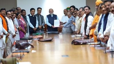 Prime Minister Narendra Modi with a delegation of BJP SC/ST MPs in New Delhi on August 9. (X/@BJPSTMORCHA) Prime Minister Narendra Modi with a delegation of BJP SC/ST MPs in New Delhi on August 9. (X/@BJPSTMORCHA)