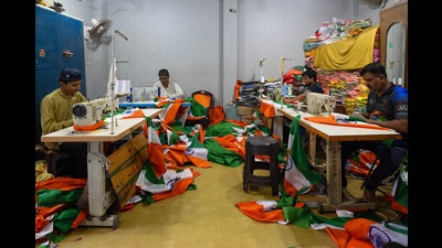 Panchkula police will take out a “Har Ghar Tiranga Yatra” in Pinjore on Wednesday to encourage citizens to hoist the Tricolour at their homes. (HT File Photo)