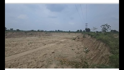 Sandeep Arora, general secretary of All India Kisan Sabha, said against the permissible limit of carrying excavation up to 6 feet, the contractors have excavated the land up to 15 feet damaging the whole ecosystem. (HT Photo) Sandeep Arora, general secretary of All India Kisan Sabha, said against the permissible limit of carrying excavation up to 6 feet, the contractors have excavated the land up to 15 feet damaging the whole ecosystem. (HT Photo)