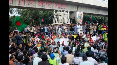 Students shout slogans during a protest demanding trial of former prime minister Sheikh Hasina, in Dhaka, Bangladesh, Tuesday, Aug. 13, 2024. (AP Photo/Rajib Dhar) (AP) Students shout slogans during a protest demanding trial of former prime minister Sheikh Hasina, in Dhaka, Bangladesh, Tuesday, Aug. 13, 2024. (AP Photo/Rajib Dhar) (AP)