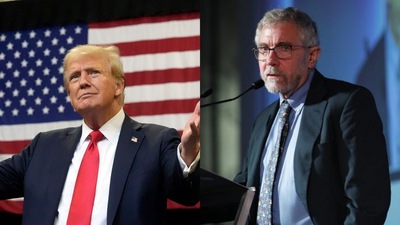 Paul Krugman slams Trump's 'communist' label on Kamala Harris as a desperate political move (AFP/AP) Paul Krugman slams Trump's 'communist' label on Kamala Harris as a desperate political move (AFP/AP)