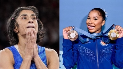 Vinesh Phogat awaits verdict on her plea after Jordan Chiles' plea gets denied. (PTI, @USAGym/X) Vinesh Phogat awaits verdict on her plea after Jordan Chiles' plea gets denied. (PTI, @USAGym/X)