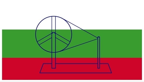 The first Indian flag designed by Pingali Venkayya, which was presented to the Congress committee. The first Indian flag designed by Pingali Venkayya, which was presented to the Congress committee.