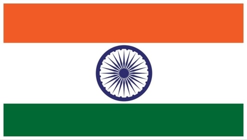 The current Indian national flag. The current Indian national flag.
