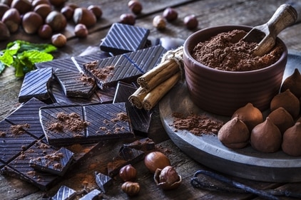 The deep richness of the chocolate makes it an excellent companion for prosecco The deep richness of the chocolate makes it an excellent companion for prosecco