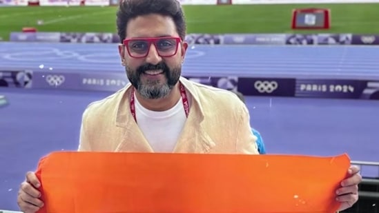 Abhishek Bachchan took to Instagram to share the memory from attending the Olympic tournament. 