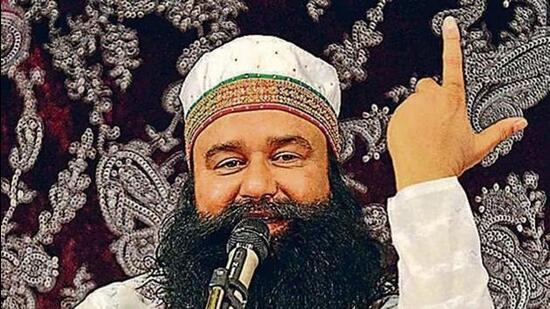 Dera Sacha Sauda chief and rape convict Gurmeet Ram Rahim Singh has been granted a 21-day furlough, official sources said on Tuesday. (HT file photo)