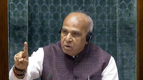 New Delhi, July 02 (ANI): Presiding Officer Jagdambika Pal in the Lok Sabha during the ongoing Parliament session, in New Delhi on Tuesday. (ANI Photo/Sansad TV)(Sansad TV)