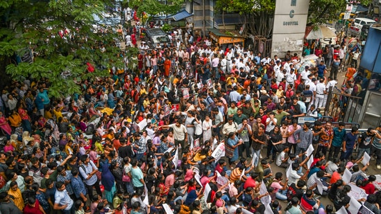 Doctors across the country have gone on an indefinite strike against the brutal rape and murder of the 31-year-old doctor at RG Kar Medical College and Hospital. (PTI)