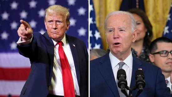 Donald Trump says Joe Biden is ‘close to vegetable stage' (REUTERS/Tom Brenner, photo by Drew ANGERER / AFP)