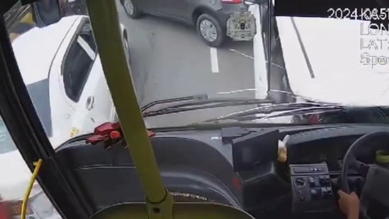 On camera, state-run bus mows down bikers, crashes into cars in busy Bengaluru road