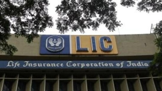 An exterior view of Life Insurance Corporation of India's (LIC) headquarters, in Mumbai.(Reuters)