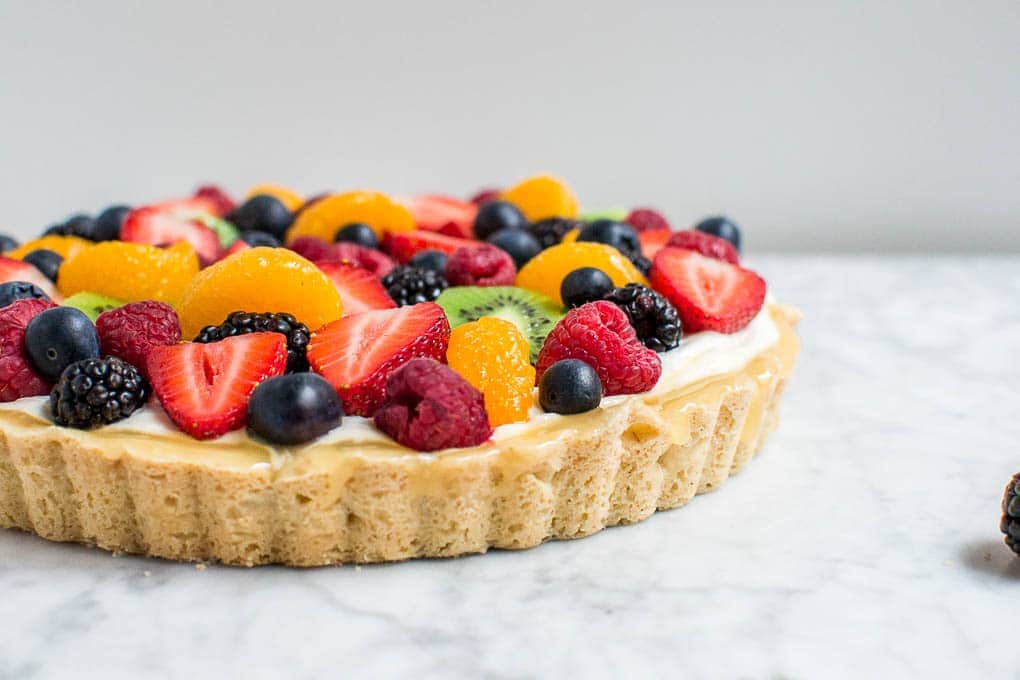 The tart’s vibrant, fruity flavors enhance the citrusy notes of the prosecco The tart’s vibrant, fruity flavors enhance the citrusy notes of the prosecco