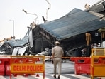 A view of the T1 terminal of the Indira Gandhi International Airport, where a portion of the roof collapsed resulting in the death of one person and injury of several others, in New Delhi on June 28. Delhi airport's T1 terminal reopens August 17 after roof collapse, major airlines to shift flights (ANI Photo)