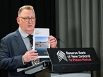 Adrian Orr, governor of the Reserve Bank of New Zealand (RBNZ), speaks during a news conference in Wellington, New Zealand, on Wednesday, Aug. 14, 2024. New Zealand�s central bank cut interest rates, embarking on an easing cycle much sooner than previously indicated as the economy slumps and inflation slows. Photographer: Mark Coote/Bloomberg Adrian Orr, governor of the Reserve Bank of New Zealand (RBNZ), speaks during a news conference in Wellington, New Zealand, on Wednesday, Aug. 14, 2024. New Zealand�s central bank cut interest rates, embarking on an easing cycle much sooner than previously indicated as the economy slumps and inflation slows. Photographer: Mark Coote/Bloomberg