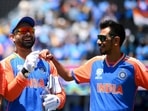 Rishabh Pant and Yuzvendra Chahal during the India - Bangladesh T20 World Cup 2024, warm-up match (PTI)