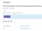 Snapshot of the job posting by Cognizant. Snapshot of the job posting by Cognizant.