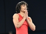 Vinesh Phogat awaits her fate.(Getty) Vinesh Phogat awaits her fate.(Getty)