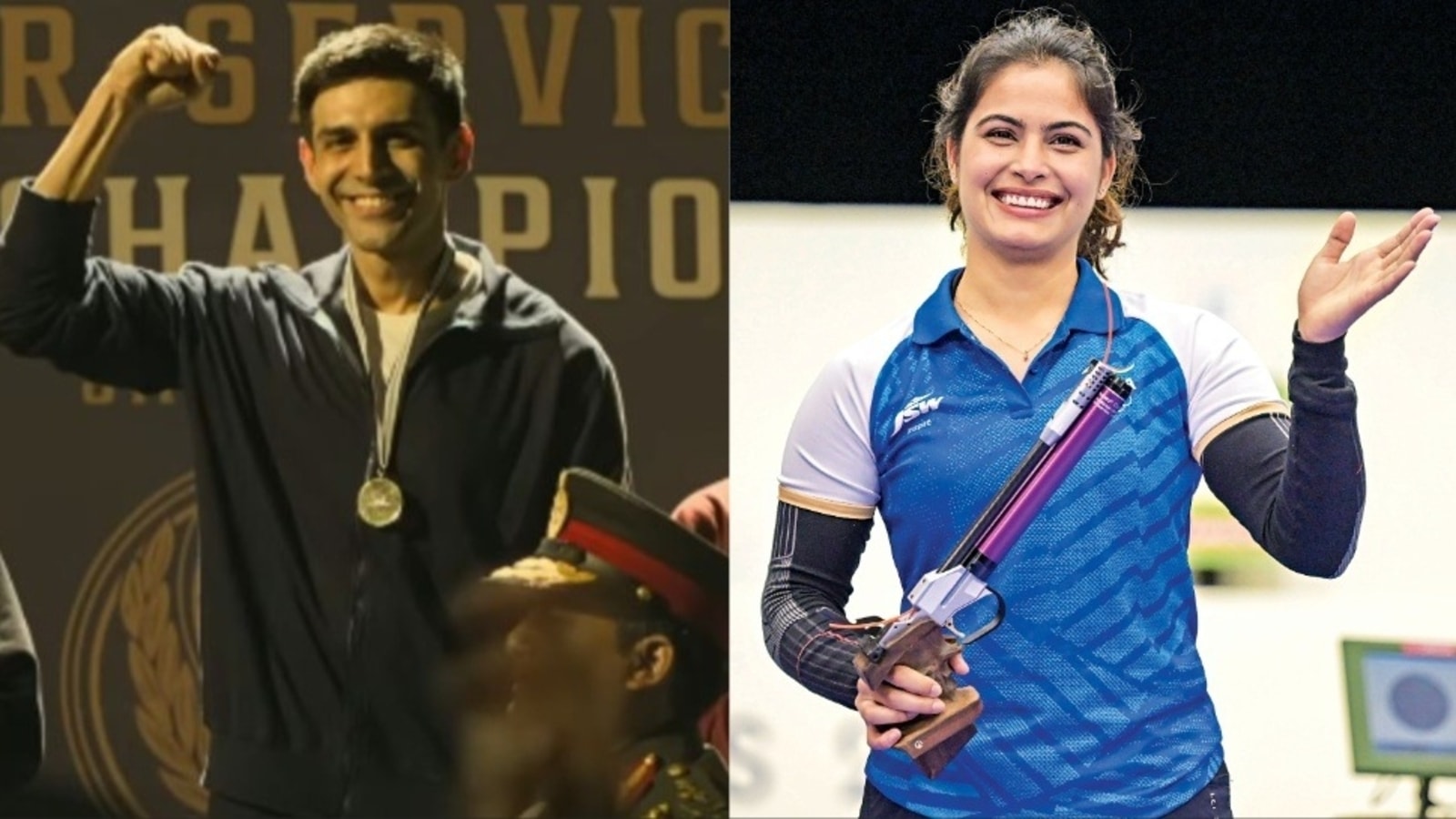 Kartik Aaryan reacts as Olympic winner Manu Bhaker praises his Chandu Champion performance: 'These are moments I'll...'