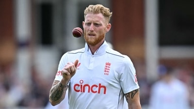 England's captain Ben Stokes during the Test series against West Indies (AFP)